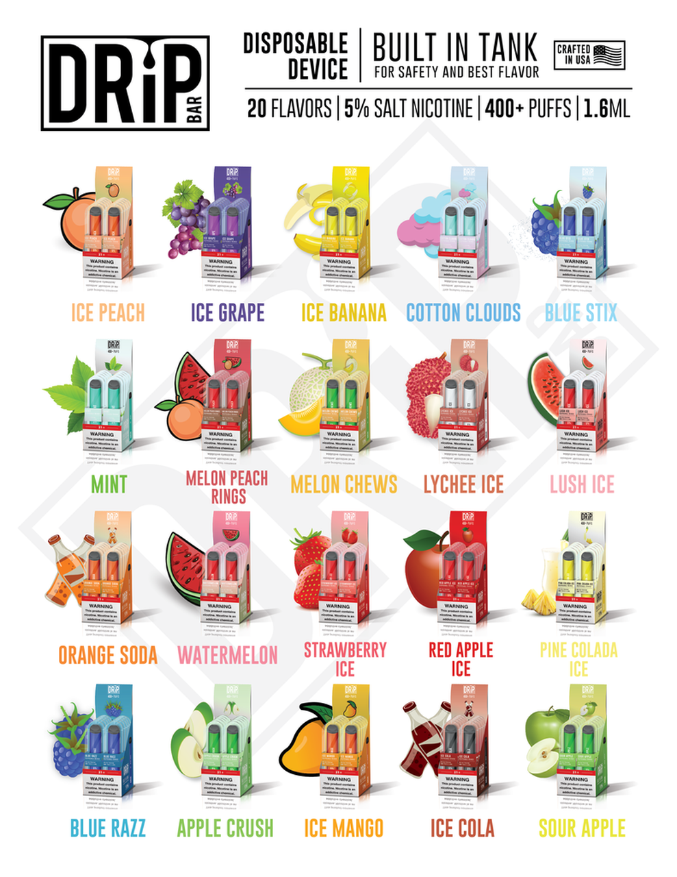 Drip Bar Disposables Forbidden Juice Company